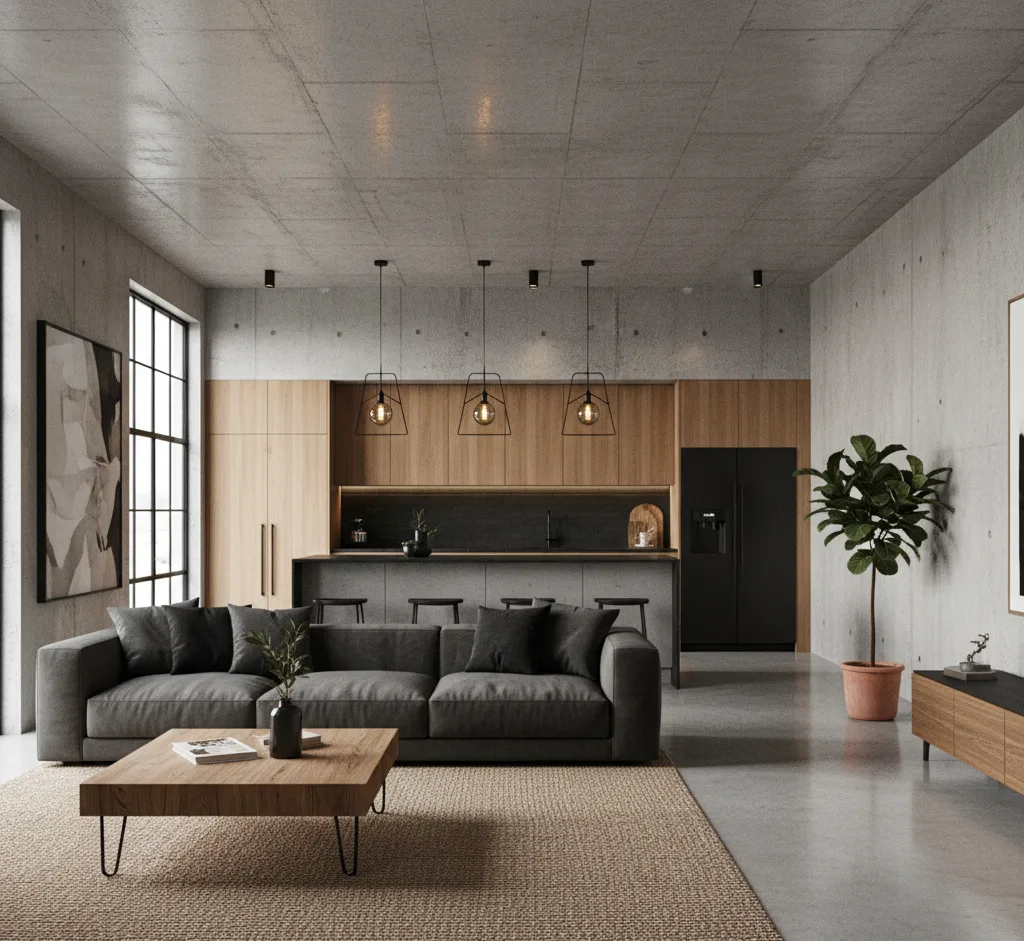 konsep design interior gaya minimalis modern